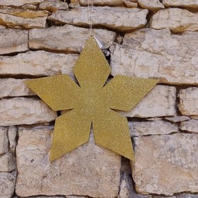 DECOLED Zlatá hviezda, 2D, 40 cm