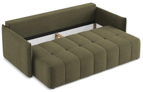 Khaki rozkladacia/s úložným priestorom pohovka 225 cm Moku – Makamii