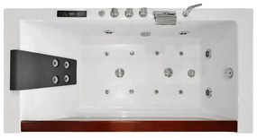 M-SPA - Kúpelňová vaňa 8007 s hydromasážou pre 1 osobu 180 x 90 x 59 cm