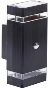Vonkajšie nástenné svietidlo so senzorom NIZZA 2xGU10/35W/230V IP65