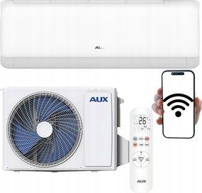 Domáci nástenný klimatizátor Aux Q-Smart Plus 3,5 kW Wifi s Funkciou Vykurovania