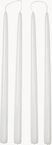 Ručne vyrobené dlhé sviečky Smooth, 4 ks