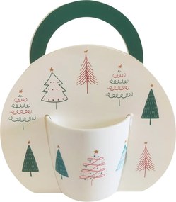 HOME ELEMENTS Porcelánový hrnček 300 ml, Les