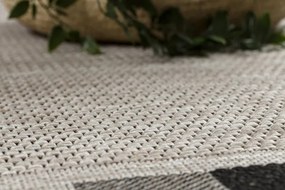 Koberec SIZAL FLOORLUX 20195 strieborný / čierny