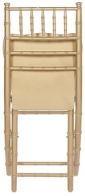 Sada 4 drevených stoličiek zlatá MACHIAS  Beliani