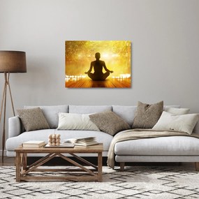 Sklenený obraz - Meditácia (70x50 cm)