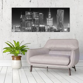 Obraz - Čiernobiely New York (120x50 cm)