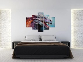 Obraz - Ilustrácia draka (150x105 cm)