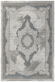 Koberec Allora Plus B827B ornament, sivý