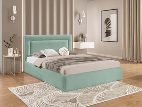 Čalúnená posteľ s úložným priestorom Enserio, Rozmer postele: 160x200, Dostupné poťahy: Coral 55