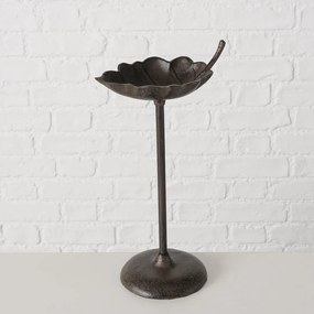 BOLTZE Napájadlo pre vtáky na nohe Samando, 37x19 cm, liatina, hnedá
