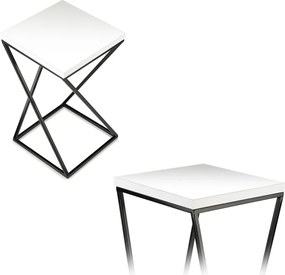 STOJAN NA KVETINÁČ LOFT7 40X24X24 CM ČIERNA/BIELA