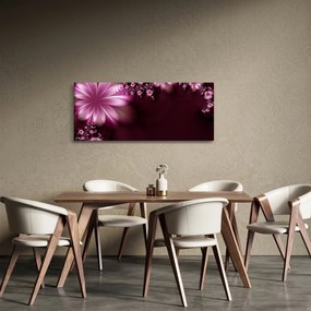 Obraz abstrakcie - kvety (120x50 cm)