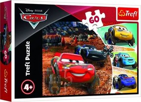 Puzzle Disney Cars 3/McQueen s přáteli 33x22cm 60 dílků