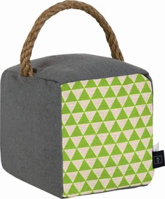 Textilná dverná zarážka 16x14 cm zelená