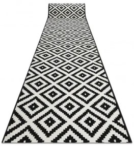 Behúň BCF MORAD Ruta romby čierny / krém - Výpredaj