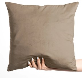 Biante Zamatová obliečka na vankúš Velvet Prémium SVP-034 Kávovo hnedá 70 x 90 cm