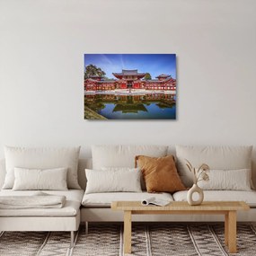 Sklenený obraz - Budhistický chrám (70x50 cm)