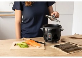 Sencor - Ryžovar 300W/230V 0,6l čierna