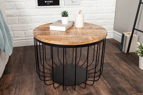 Moderný konferenčný stolík z masívu Factory Loft Mango 56cm