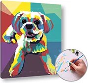 Maľovanie podľa čísel WHITE DOG