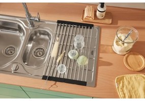 GROHE 40856SD0 - Odkvapávacia doska 450 × 348 mm, kartáčovaná nerezová oceľ