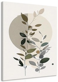 Obraz minimalistické rastlinky v boho štýle - 80x120