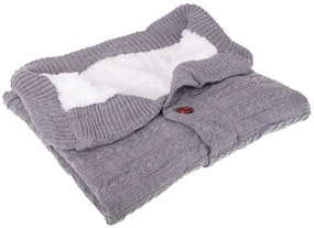 KIK Pletený fusak pre bábätká, šedá, KX7230