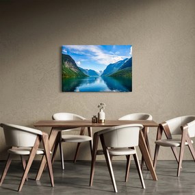 Obraz - Jazero Lovatnet (90x60 cm)