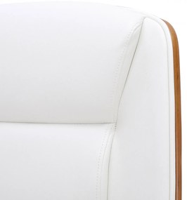 Design-Shop Kancelárska stolička Yankton - Orech / Biela