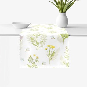 Goldea behúň na stôl teflónový - lesné kvety 20x120 cm