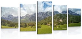 5-dielny obraz malebné Rakúsko - 100x50