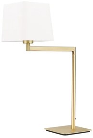 Orion LA 4-1209/1 - Stolná lampa CARLTON 1xE27/40W/230V biela/zlatá