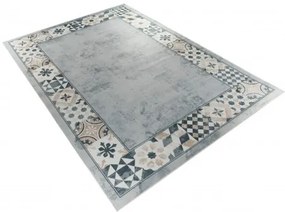 Koberec CRYSTAL PRINT sivý / béžový