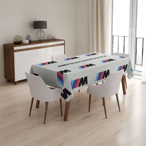 Sablio Obrus MPERFORMANCE biely vzor - 130x130 cm