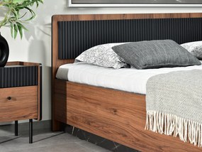 Manželská posteľ 160x200 cm Protegidas P13 (čierna). Akcia -21%. Vlastná spoľahlivá doprava až k Vám domov. 1137248