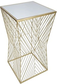 Odkladací stolík Lines 50 cm zlatý