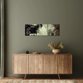 Obraz - Spln nad hladinou (s hodinami) (90x30 cm)