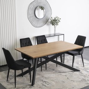 JAKS Rozkladací stôl Hamilton 160-200 cm zlatý dub