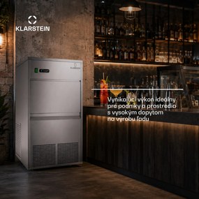 Klarstein Powericer XXXL, výrobník ľadu, priemyselné zariadenie na výrobu kociek ľadu, 260 W