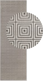 ELLE Decoration, Behúň Perles 106185 White Grey z kolekcie Elle, 80x240, šedá, obývacia izba