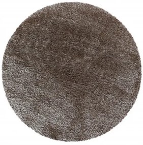 Ayyildiz koberce Kusový koberec Brilliant Shaggy 4200 Taupe kruh - 160x160 (priemer) kruh cm