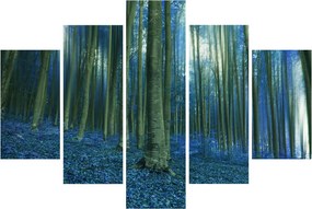 Obraz - Modrý les (150x105 cm)