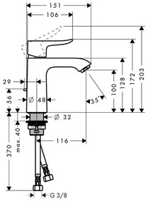 Hansgrohe Metris New, umývadlová batéria s výpustom, chrómová, 31080000