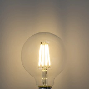 Sada 5 LED žiaroviek E27 G95 číra 3,8W 806 lm 3000K