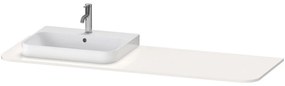 DURAVIT Happy D.2 Plus doska pre skrinku pod umývadlo (s jedným výrezom vľavo), 1600 x 550 x 16 mm, biela vysoký lesk, HP031HL2222