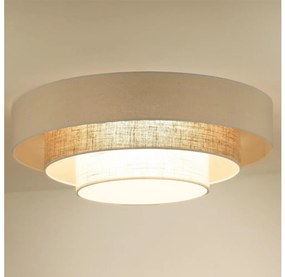 Duolla - LED Stropné svietidlo LUNETA LED/26W/230V pr. 60 cm 4000K krémová/hnedá