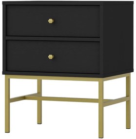 Nočný Stolík Tokyo 3 2S čierny grafit 801