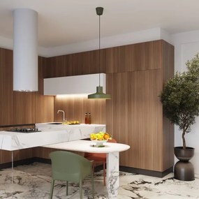 Sollux SL.1705 - Luster na lanku BILO 1xE27/15W/230V pr. 35 cm zelená