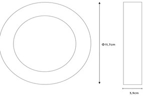 Lucide 28116/11/30 - LED Stmievateľné kúpeľňové svietidlo BRICE LED/8W/230V IP44